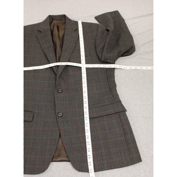 Lauren Ralph Lauren Blazer Mens 40R Gray Houndstooth 2 Button Single Breasted - Picture 7 of 10